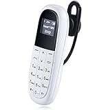 FSMART Unlocked Mini Small Bluetooth Headphone Dialer Cellphone GSM Hands Free Slim Mobile Phone (white)