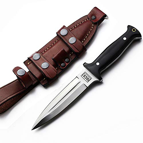 GCS Custom Handmade Black G10 Handle Dagger Survival Tactical Hunting