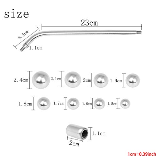 Chuiouy Silver Brass Saxophone Neck Repair Tools with 9 Beads Musician's Tool Kit