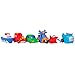 Waddle Transportation Bath Squirter Toys Boys Cars Trucks 6 Pack Bathtime Gift