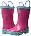Hatley Girls' Fuchsia and Turquoise Rain Boots