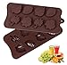 Bekith 6 Pack 8-Cavity Leaf Shape Silicone Mold Trays for Making Soap, Candle, Candy, Chocolate or Party Novelty Gift (Leaf Shape)