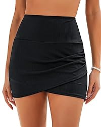 GRAPENT Black Bathing Suit Bottoms for Women Black
