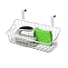 Spectrum Hanging Baskets for Organizing (Small, White) - Grid Over the Cabinet Wire Basket for Kitchen or Bathroom - Door Hanging Storage Organizer for Cleaning Supplies, Washcloths, & Hand Towels
