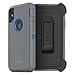 OtterBox DEFENDER SERIES SCREENLESS Case Case for iPhone Xs & iPhone X - Retail Packaging - MARATHONER (COWABUNGA BLUE/GUNMETAL GREY)