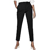 Miesuit Womens Dress Pants High Stretch Straight Leg Pants for Work Business Casual Slack with Pockets