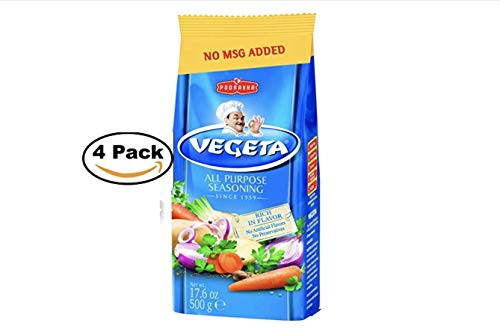 Vegeta, Gourmet Seasoning, No MSG, 17.5oz 500g bag (4 Pack)