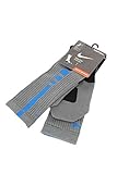 Nike Elite Mens Basketball Crew Socks Medium (Size 8-12) Gray, Blue 038