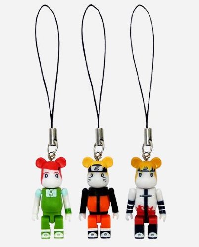 BE @ RBRICK x Limited Edition NARUTO Naruto Bearbrick 50% Strap Set of 3 (japan import)
