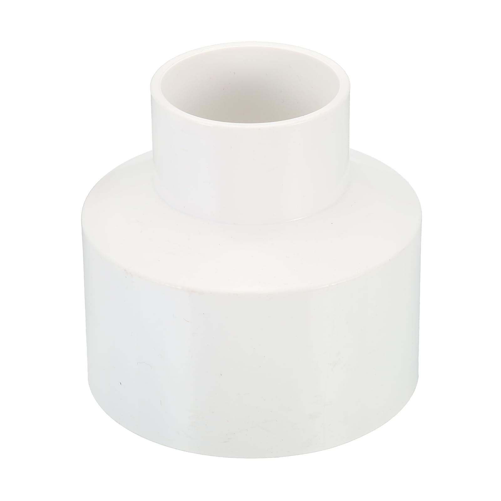 PATIKIL 4" to 2" Duct Reducer, Duct Connector Ducting Inline Adapter Increaser ABS Plastic Vent for HVAC Heating Cooling Air Ventilation (100-50mm)