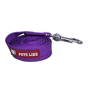 Pets Like Dog Polyester Leash Purple(25mm) (GE-PL00010E)