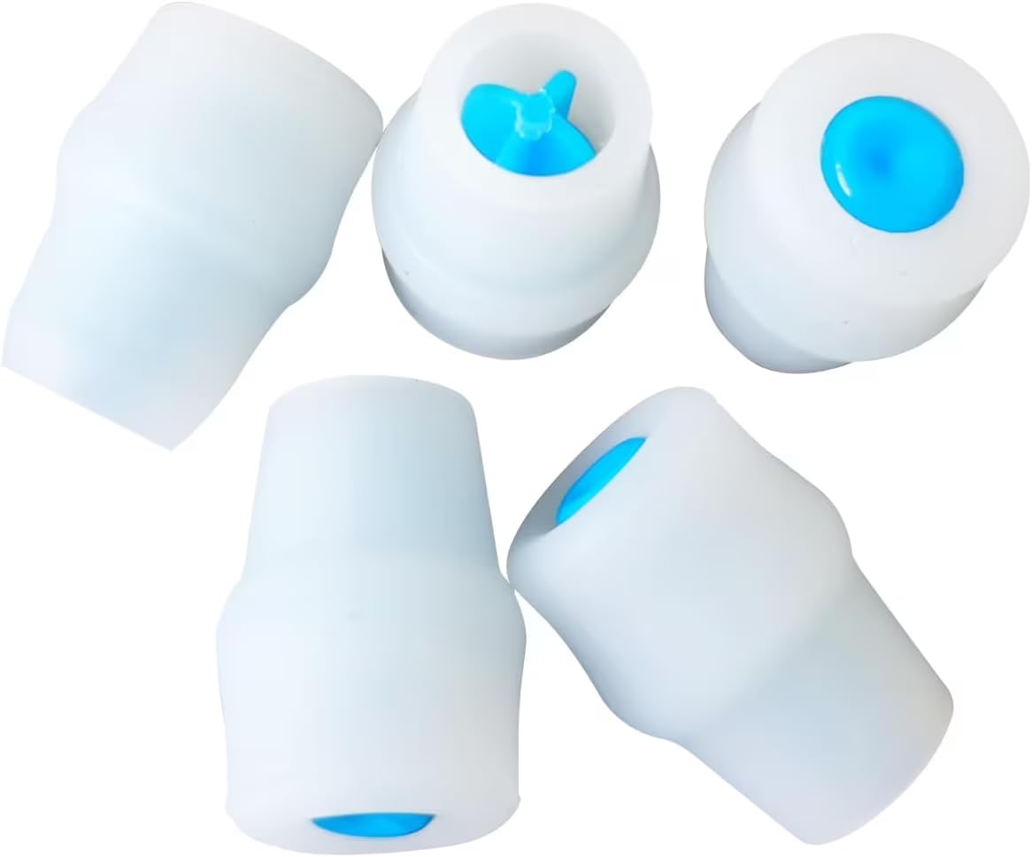 Replacement Bite Valve Nozzles Compatible with Osprey, Nathan & Hydrapak Hydration Reservoirs - BPA-Free, Phthalate-Free, Lead-Free Silicone Sheaths (5Pcs)