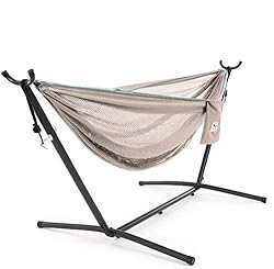 Vivere C9MESH-44 Hammock with Stand, Sand and Sky