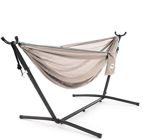 Vivere C9MESH-44 Hammock with Stand, Sand and Sky