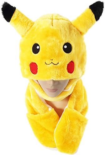 Pikachu Hat Winter Animal Hats Costume Cap Party Toy Beanie For Boys Girls Christmas Halloween Birthday Gift