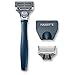 Harry's Men's Razor Set with 6 Razor Blades, Navy Blue