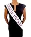 Official Teenager White and Pink Glitter Satin Sash - 13th Birthday Party Supplies, Ideas, Gifts and Decorations