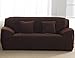 ANJUREN 1 Piece Sofa Couch Loveseat Chair Slipcover Cover Polyester Spandex Living Room Sofas Furniture Stretch Slip Covers Shield Protector (Love seat, Coffee)