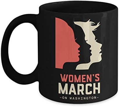 Million Women's March 2017 Black Coffee Mug - I'm Still With Her
