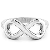 925 Sterling Silver Infinity Symbol Ring Wedding Band