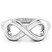 925 Sterling Silver Infinity Symbol Ring Wedding Band