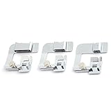 3pcs Sewing Machine Presser Foot Set Rolled Hem Foot Tool for Wrapper Hemming