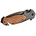 Folding Pocket Knife, Tactical Knives for Camping Hunting Survival and Outdoor Activities, Wood Handle 440C 57HRC Blade