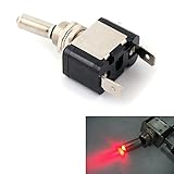 Red 12V 20A LED Lighted Toggle Switch Rocker ON OFF Car Truck ATV Airplane