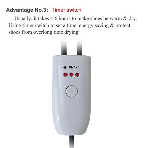 Laifoo Extensible Boot Shoes Dryer with Timer UV Sanitization for Men's & Women's Sneakers Loafers