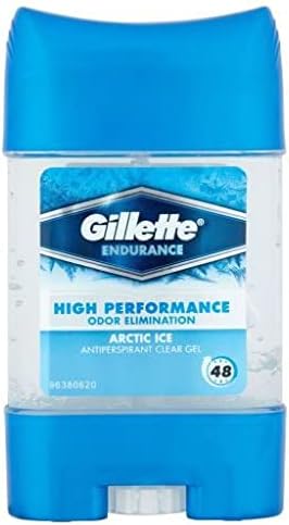 6 x Gillette Endurance Antiperspirant Clear Gel 70ml Arctic Ice