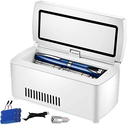 N/B Mini Fridge, Insulin Cooler, USB Charging, with Car Lighter Adapter and  10200 mAh Lithium Battery, Suitable for Car, Home, Travel,2batteries  JoyBuySaudi price in Saudi Arabia | Amazon Saudi Arabia