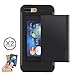 iPhone 7 Plus Card Holder Case, Holds Up to 2 Cards, TORUBIA Wallet Case Slim Fit Armor Air Cushion Technology Dual Layer Heavy Duty Shockproof Protective Cover for iPhone 7 Plus (5.5 inch) - Black