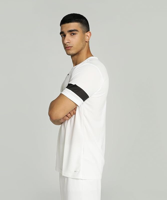 Herren Teamrise Jersey Shirt, Puma White-puma Black-puma White, M EU