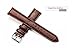 Ladies' Brown Calf Leather Replacement Watch Band 14mm Width 7.08inch Length with Spring Bars/Pins