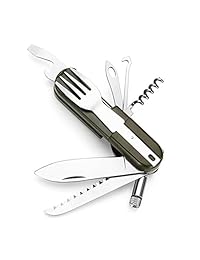 SUPOW 9 in 1 Camping Cooking Flatware Sets   Stain