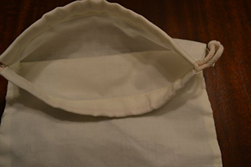 Click Here to See More Images 12' x 16' Inches Cotton Double Natural Drawstring Muslin Bag.. NATURAL COLOR. Great for packaging - Count: 100