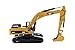 CAT Caterpillar 340D L Hydraulic Excavator with Operator 1/50 by Diecast Masters 85908