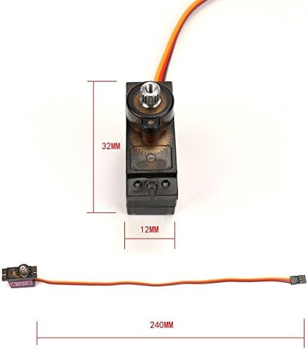 1PCS 4.8V MG90S Metal Gear High Speed Micro Servo for RC Car Helicopter Plane