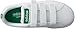 adidas NEO Boy's VS ADVANTAGE CLEAN CMF C Shoe, WHITE/WHITE/GREEN, 12 Medium US Little Kid