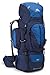High Sierra Appalachian Top Load Internal Frame Hiking Pack, True Navy/Royal/True Navy, 75-Liter