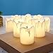 YJY Unique Black-Wick Flameless LED Tea Light Candles, Realistic Bright for Seasonal Festival Celebration, Electric Battery Fake Candle Birthday Pray Decor, 12 Pack(Simulation Yellow)