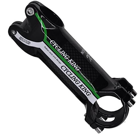 CYCLING KING Aluminum Carbon Fiber Mountain MTB Bicycle Cycling Handlebar Stem 31.8*110mm 6 Degree Green