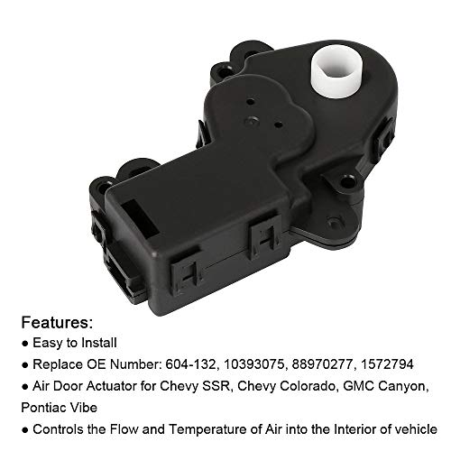 HVAC Blend Air Door Actuator Replaces# 604-132 10393075 88970277 1572794 for 2004-2012 Chevy Colorado GMC Canyon, 2003-2006 Chevy SSR, 2003-2008 Pontiac Vibe Blend Door Motor (12 MONTHS WARRANTY) - Thumbnail 2