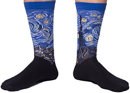 Men's Funky Socks - Colorful Dress Casual Crew Socks