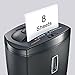 Bonsaii DocShred 8-Sheet High-Serurity Micro-Cut Paper/CD/Credit Card Shredder with Large 5.5 Gallon Wastebasket Capacity and Transparent Window （C156-C）