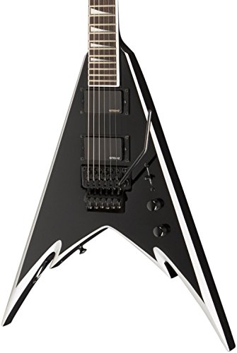 Jackson PDX-2 Demmelition King V Electric Guitar, Rosewood Fingerboard - Black with Silver Bevels