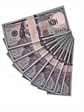 Paper Money Motion Picture Money 100 Dollar Bills Movie Prop Money Full Print 2 Sided Realistic Money Stacks,Copy Money Play Money That Looks Real for Movie, TV, Videos, Birthday Party