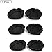 Aleicx Stretchable Fabric Headphone Covers/Washable Sanitary Ear pad,Earcup Earpad Covers Fit Most On Ear Headphones 8-11cm(3.14" - 4.33") Earpads (3 Pairs Black) primary