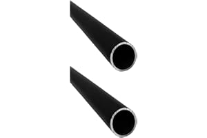 Kwweeoo Black Aluminum Round Tubing OD 30mm ID 28mm WT 1mm 1000mm Long 2 Pack, Black Color Aluminum Round Tube OD x ID x WT x L 1.2 x 1.1 x 0.04 x 39.37" inch (Appr) 2Pcs