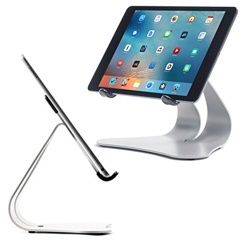 Thought Out Stabile 2.0 iPad Stand Pro Air 2 12.9 10.5 9.7 Surface Galaxy Tablet Holder Silver